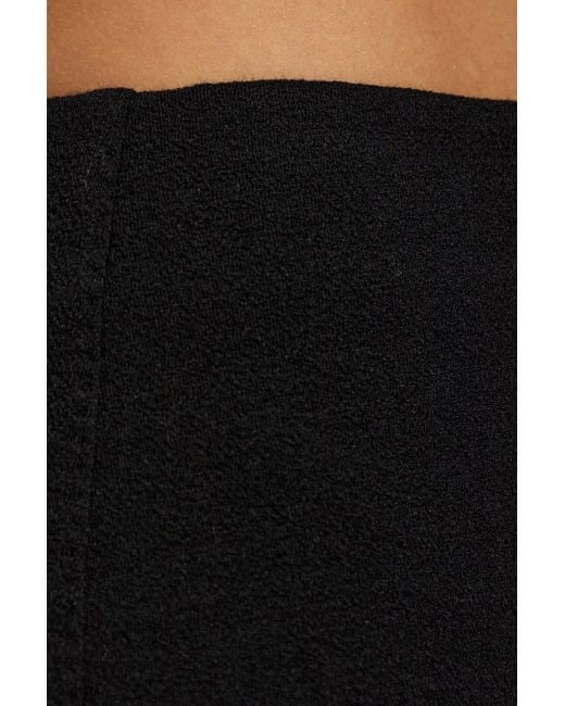 Max Mara Black Slit Midi Skirt