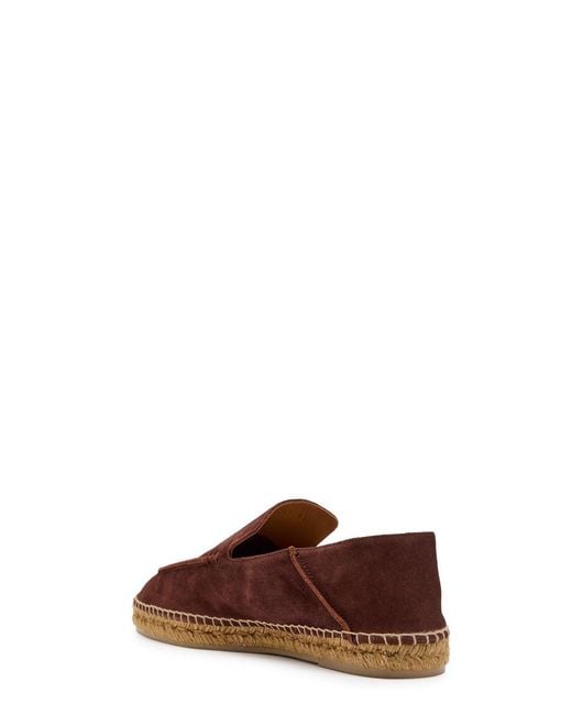 Tom Ford Brown Suede Espadrille Loafers for men