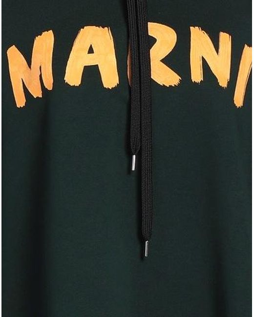 Marni Black Fleece Hooded Sweatshirt