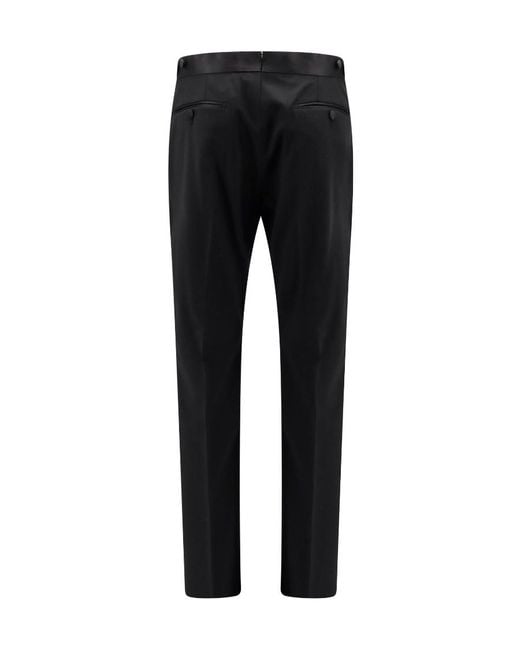 Tom Ford Black Straight-Leg Trousers for men