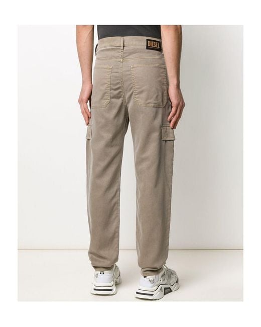 DIESEL Gray Relaxed Utility Shorts for men