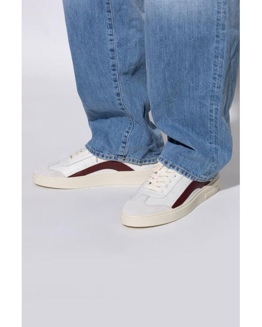 DSquared² Brown Logo Patch Lace Up Sneakers for men