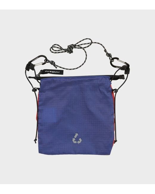 And Wander Red Nylon Shoulder Bag for men