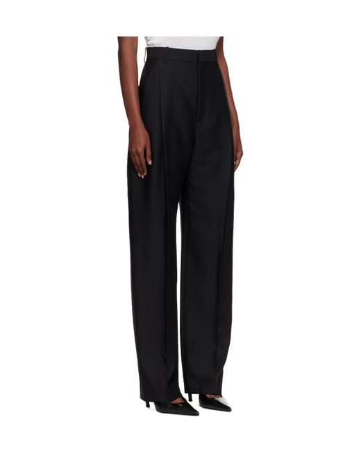 Wardrobe NYC Black Pleat-Detail Trousers