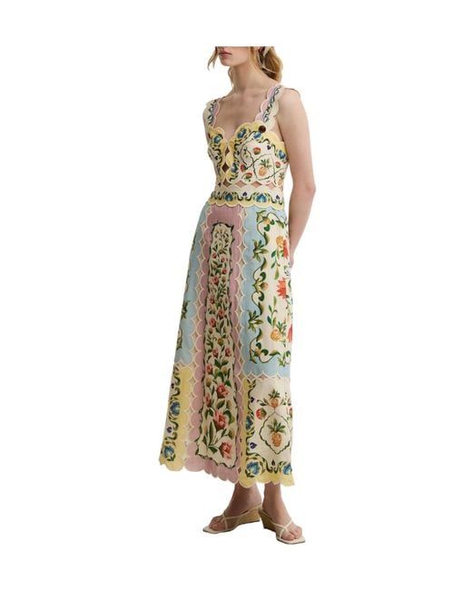 Barbour Metallic Long Dress