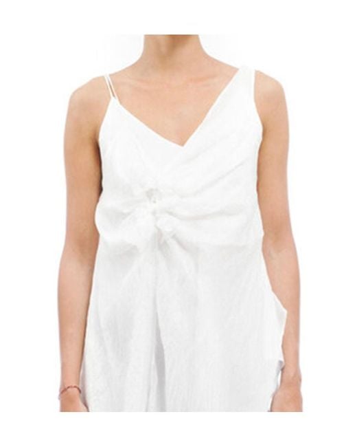 Marc Le Bihan White Pleated Detail Sling