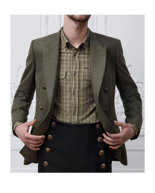 Dior Green Double-Breasted Jacket for men