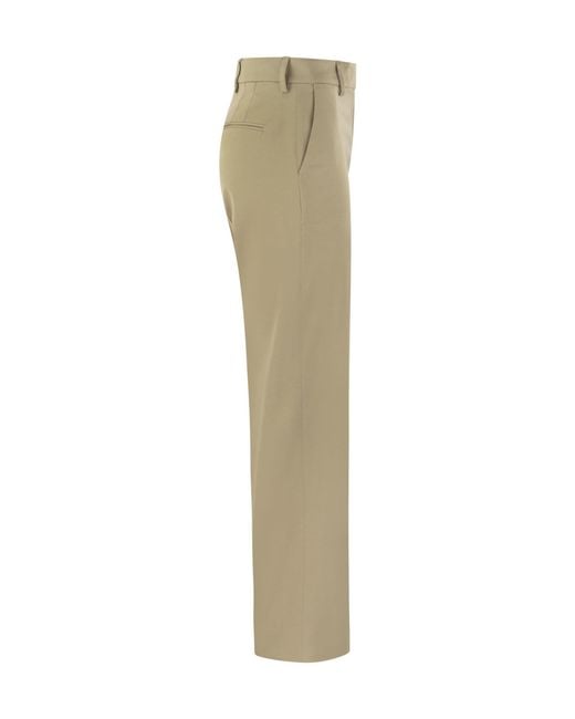 PT01 Natural Pt Torino Ambra Pressed Crease Slim-Fit Trousers