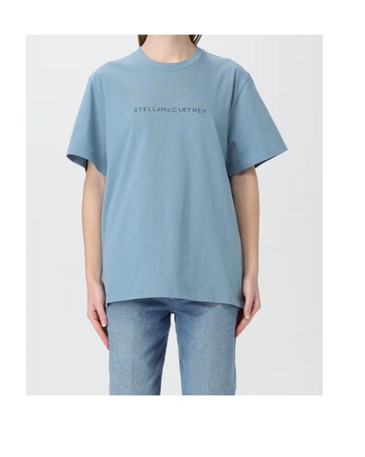 Stella McCartney Blue Short-Sleeved T-Shirt