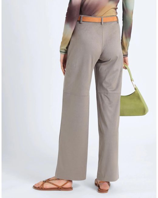 MAX&Co. Gray Stretchy Comfort High-Waisted Straight-Leg Pants