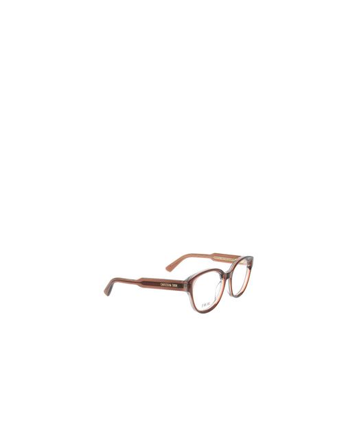 Dior White Eyewear Cat Eye Frame Glasses for men