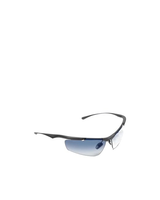 Balenciaga Blue Eyewear Boomerang Cat Sunglasses