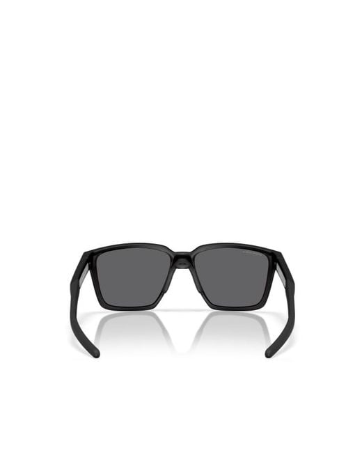 Oakley Gray Geometric Frame Sunglasses for men