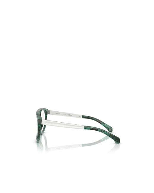 Moncler White Eyewear Geometric Shape Glasses for men
