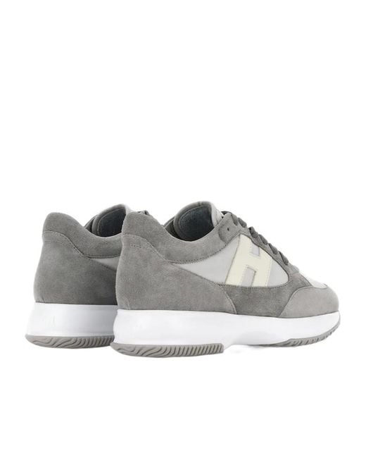 Hogan Gray Interactive Sneakers for men