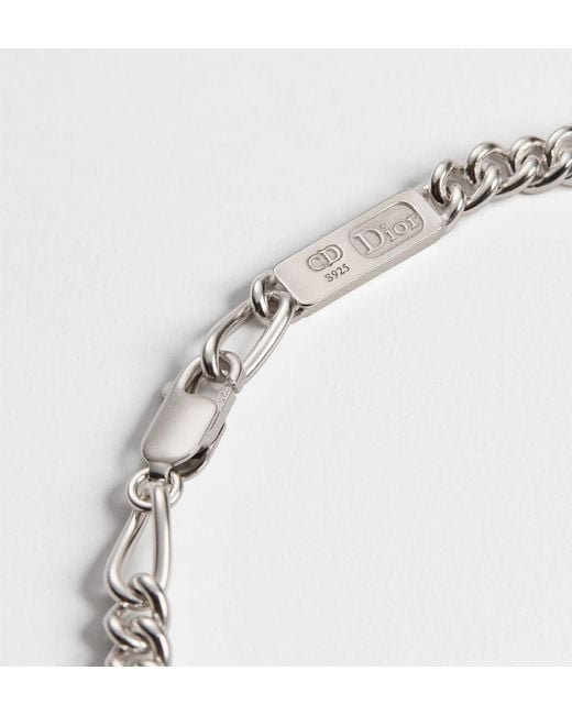 Dior Metallic Charms Chain Link Bracelet for men