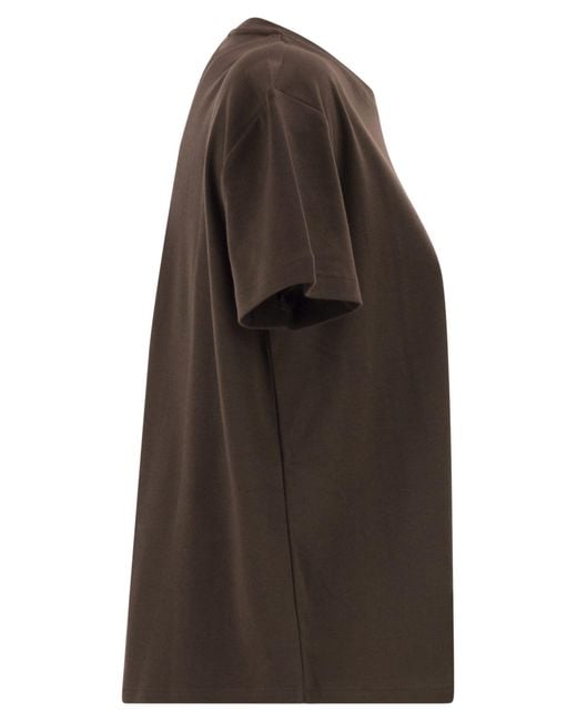 Max Mara Brown 'S Maxmara Crewneck T-Shirt