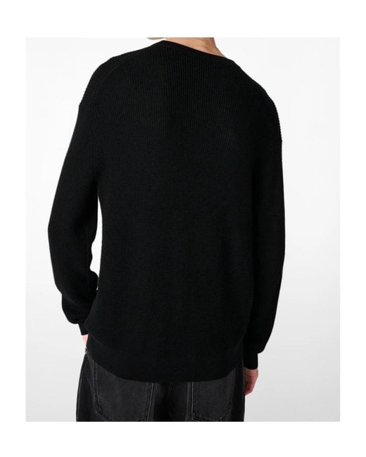 Studio Nicholson Black Portland Textured Knitwear for men