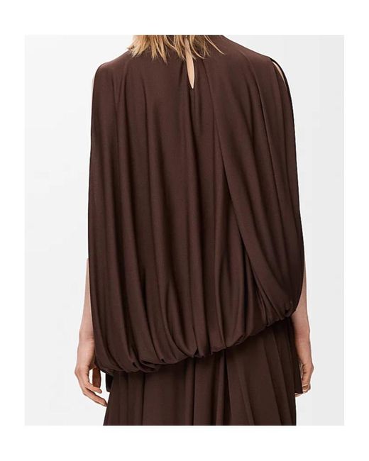 Loewe Brown Draped Blouse