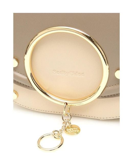 See By Chloé Natural Mara Leather Cross Body Bag