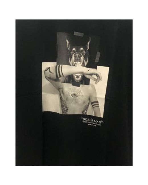 Neil Barrett Black Pattern Printed T-Shirt for men