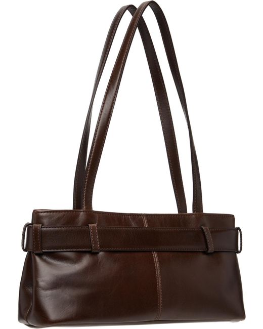 OSOI Brown Key Embellished Shoulder Mini Bag