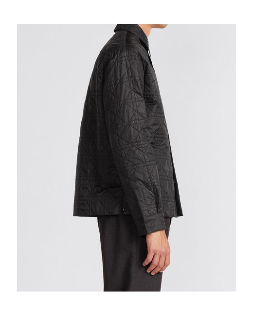 Dior Gray Homme Logo Patch Long-Sleeved Jacket for men