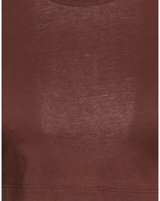 Jacquemus Brown Solid Color Crop Tops
