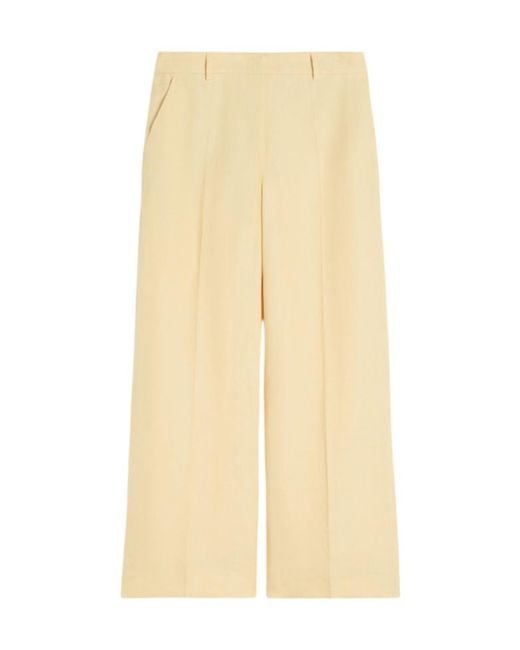 Weekend by Maxmara Natural Malizia Pressed Crease Pants