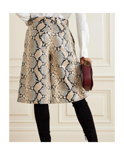 Jil Sander Brown Short Pattern