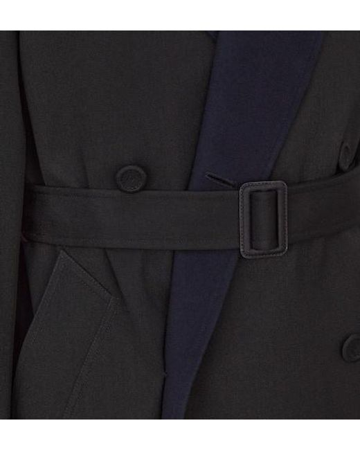 Dior Blue Double-Breasted Windbreaker for men