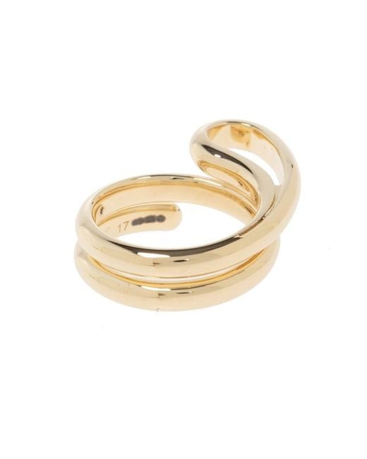 Bottega Veneta Metallic Loop Band Ring