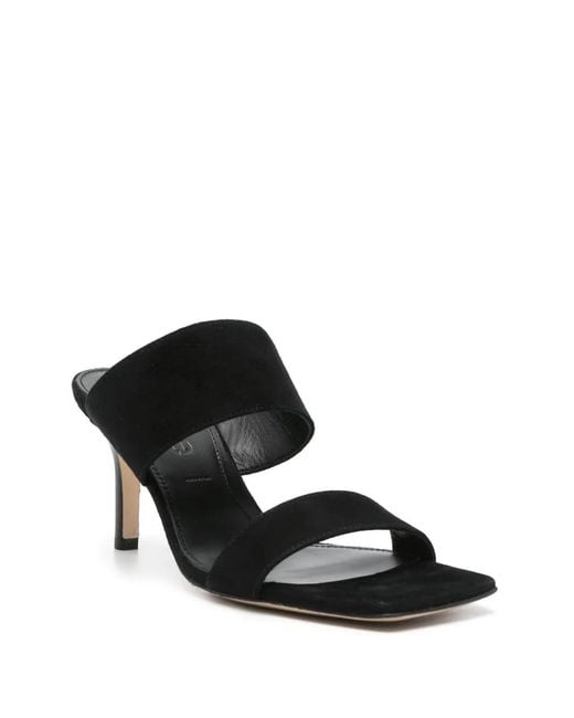 Aeyde Black 70Mm Suede Mules