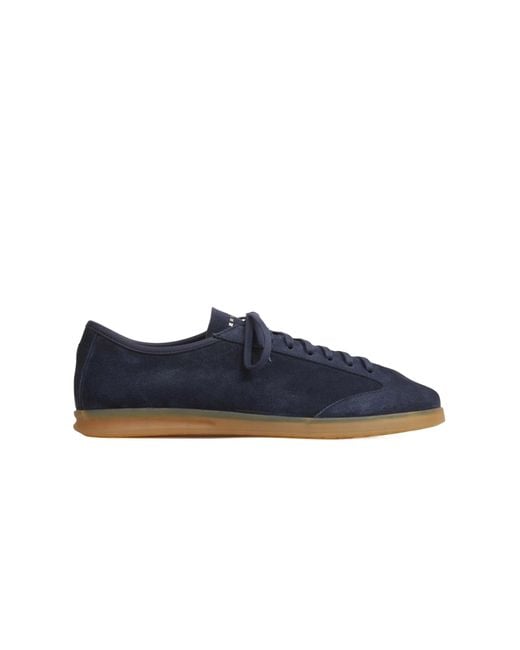 Henderson Blue Round Toe Lace-Up Sneakers for men
