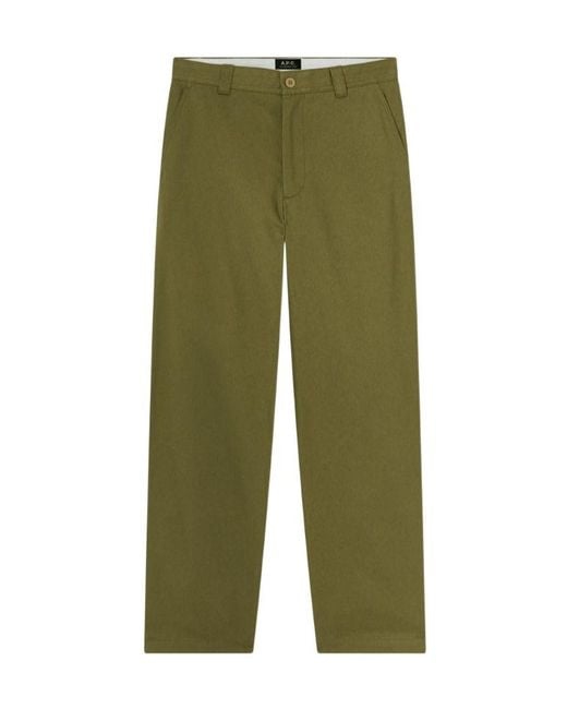 A.P.C. Green Dan Chinos for men