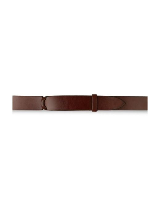 Orciani Brown Logo Belt for men