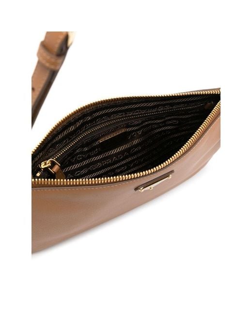 Prada White Leather Pouch