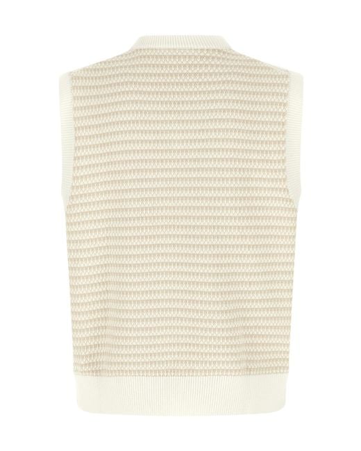 Lacoste White Sleeveless Vest for men