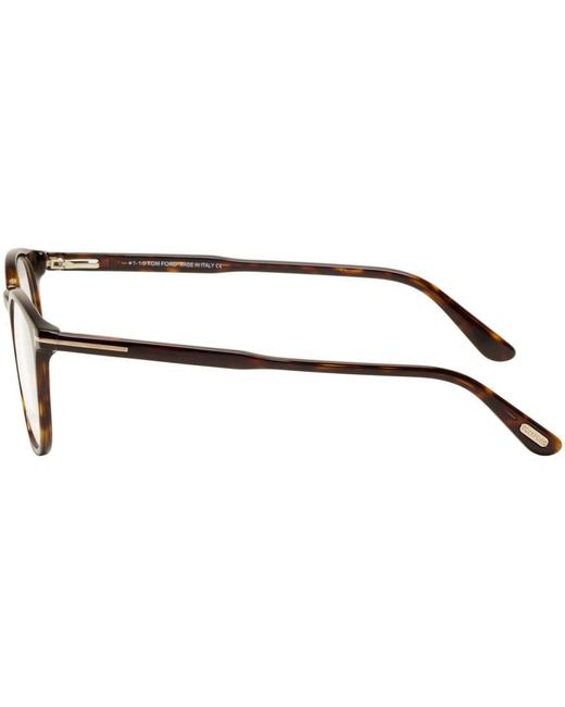 Tom Ford Brown Eyewear Round Frame Glasses for men