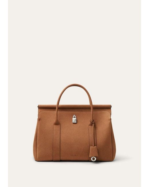 Loro Piana Brown Loom L32 Tote