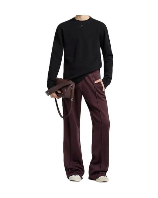Courreges Purple Logo Casual Pants for men