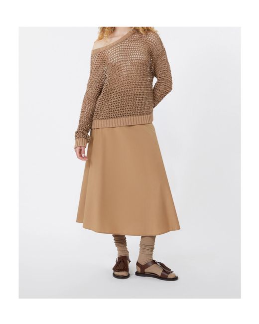 Weekend by Maxmara Natural Wkdzattera Flared Midi Skirt