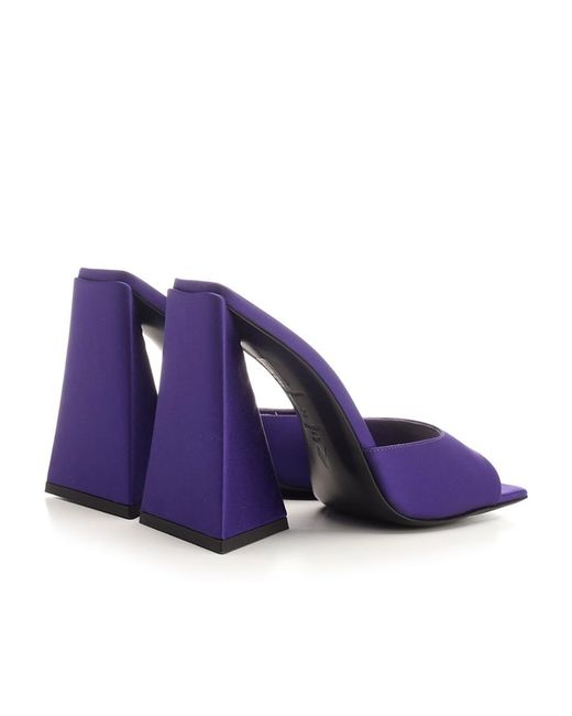 The Attico Purple The Devon Heeled Mules