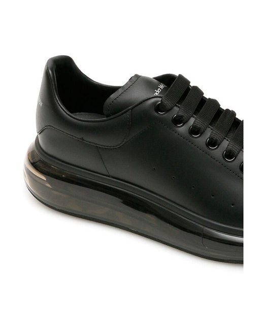 McQueen Black Oversized Low-Top Sneakers for men