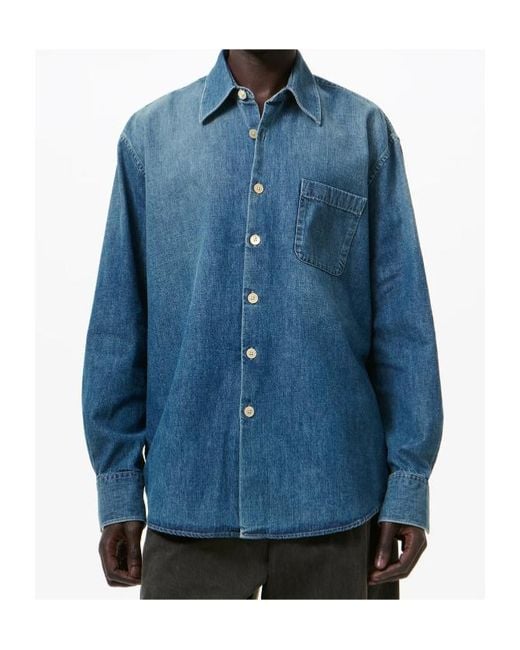 Our Legacy Blue Above Relaxed Shirt for men