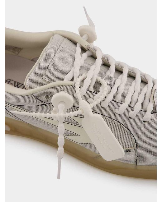 Off-White c/o Virgil Abloh Gray End Of Play Denim Sneakers for men