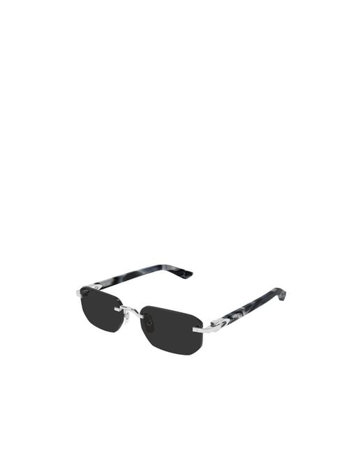 Cartier White Recangular Frame Sunglasses for men