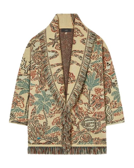 Alanui Metallic Belted Cardigan