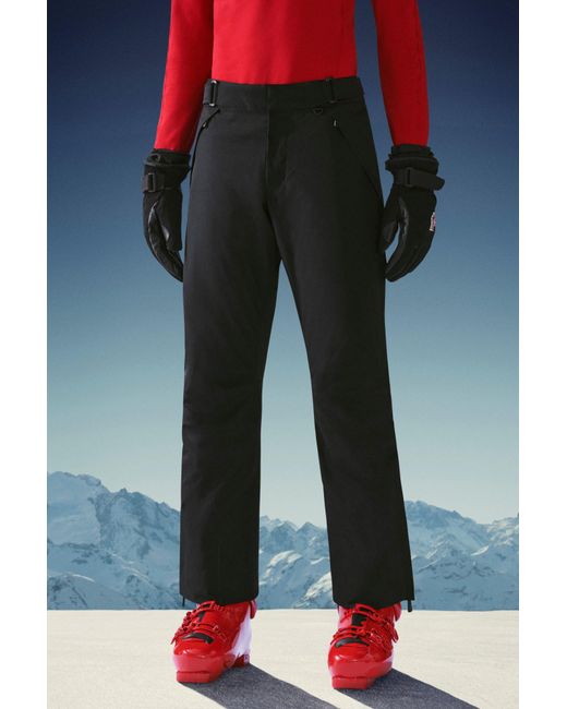 Moncler Black Nylon Ski Trousers for men