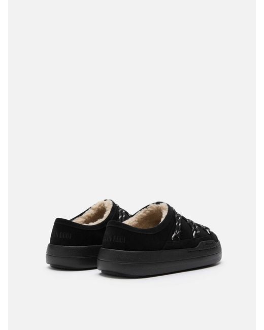 Moon Boot Black Park Slippers